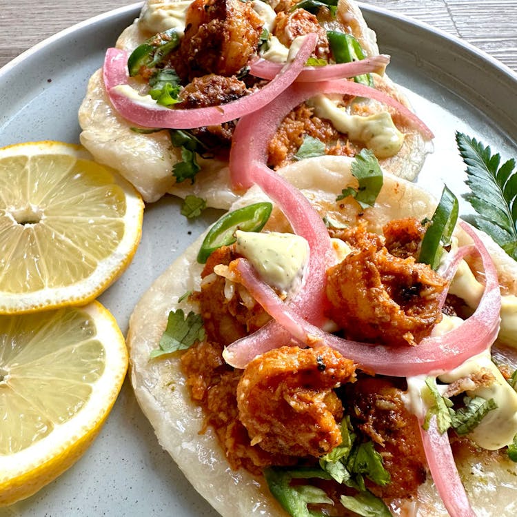 Shrimp Sukka Tacos image