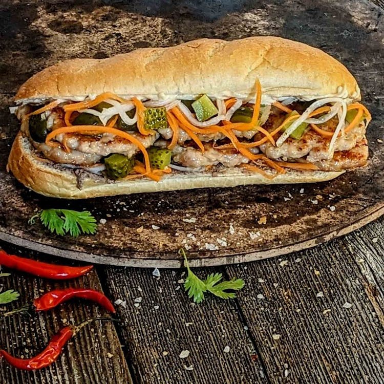 Chicken Banh Mi Sandwich Combo  image