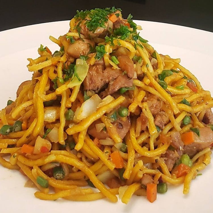 Guyanese Style Chicken Chow Mein image